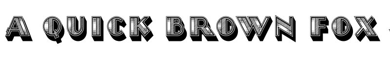 Preview of Ressa 3D Regular font