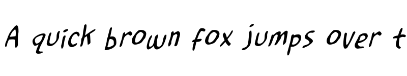 Preview of Restless Soul BB Italic font