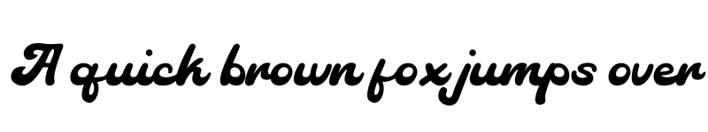 Preview of Retro Music Regular font