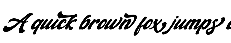 Preview of Retrow Mentho Italic font