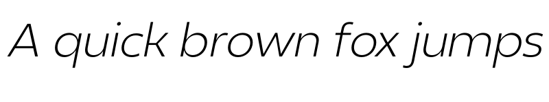 Preview of Revolin Thin Italic font