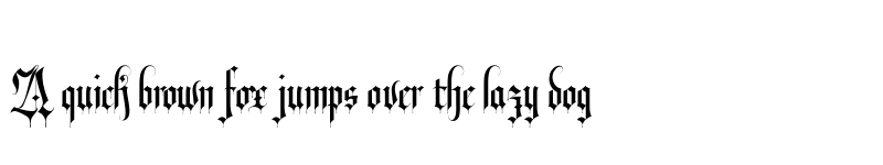 Preview of Revolver Blackletter Regular font