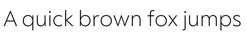 Preview of RF Tone ExtraLight font