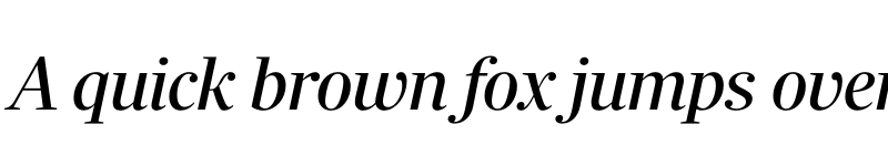 Preview of Richmond Display Regular Italic font