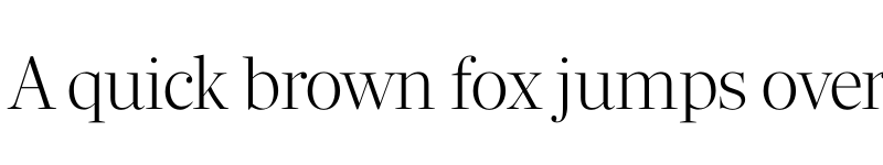 Preview of Richmond Display Ultra Light font