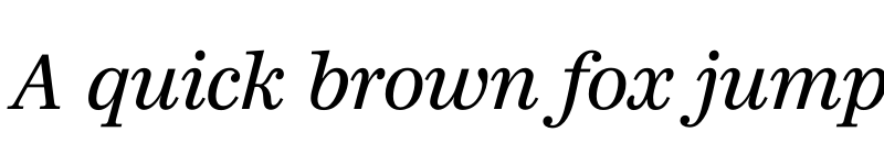 Preview of Richmond Text Regular Italic font