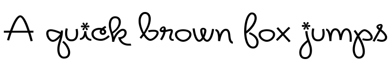 Preview of Rickles Regular font