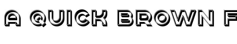 Preview of Rickrack 3D Regular font