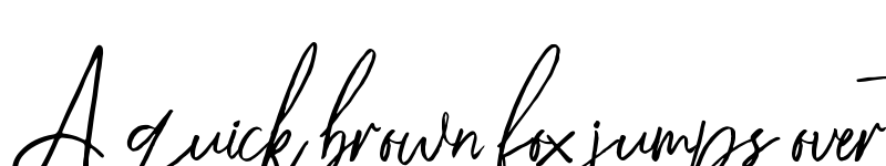 Preview of Riclose Script Regular font