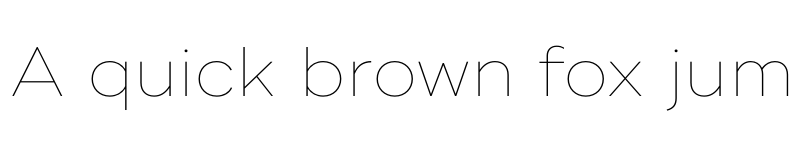 Preview of Ridley Grotesk Thin font