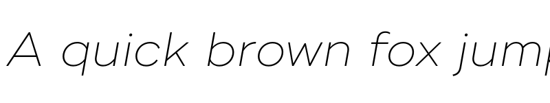 Preview of Ridley Grotesk UltraLight Italic font
