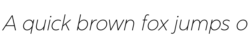 Preview of Rig Sans Thin Italic font