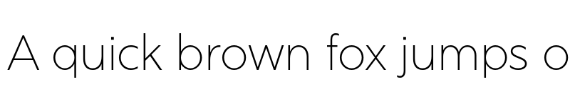 Preview of Rig Sans Thin font