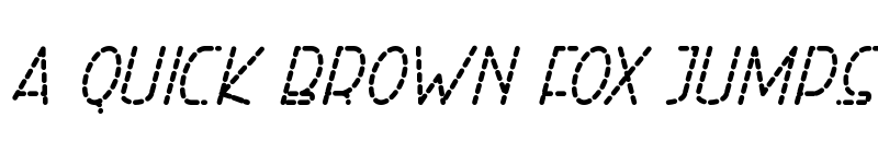 Preview of Right Hand Bold Italic Dash font