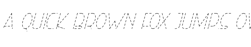 Preview of Right Hand HairlineItalicDash font