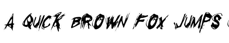 Preview of Righteous Kill Condensed Italic Condensed Italic font