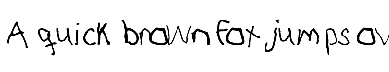 Preview of RightyUsesLeftHand Regular font