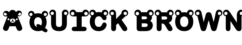 Preview of rilakkuma dingbat Bold font