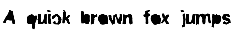 Preview of ripTRASH Mirror font