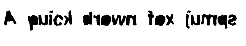 Preview of ripTRASH Regular font