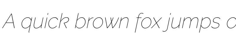 Preview of Rising Sun Hairline Italic font