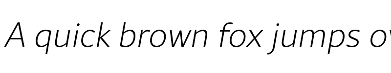 Preview of Rival Sans ExtraLight italic font