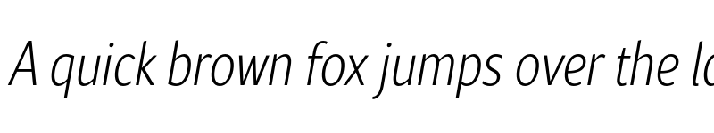 Preview of Rival Sans Narrow ExtraLight italic font