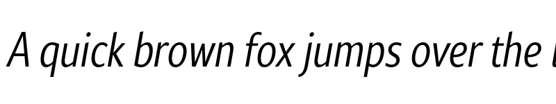 Preview of Rival Sans Narrow Light italic font