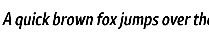 Preview of Rival Sans Narrow Medium italic font