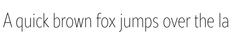 Preview of Rival Sans Narrow Thin font