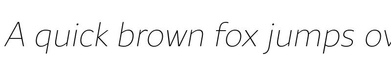 Preview of Rival Sans Thin italic font