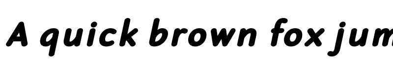 Preview of Robaga Rounded Black Italic font