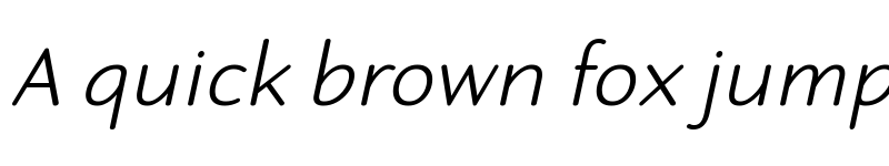 Preview of Robaga Rounded Light Italic font