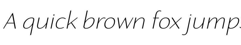 Preview of Robaga Rounded Thin Italic font