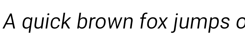 Preview of Robert Sans Italic font