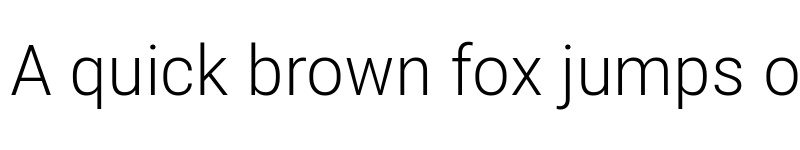 Preview of Robert Sans Light font