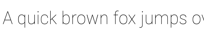 Preview of Robert Sans Thin font