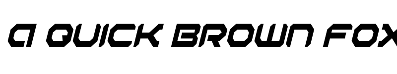 Preview of Robotaur Condensed Italic Condensed Italic font