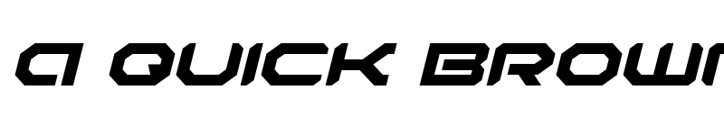 Preview of Robotaur Expanded Italic Italic font