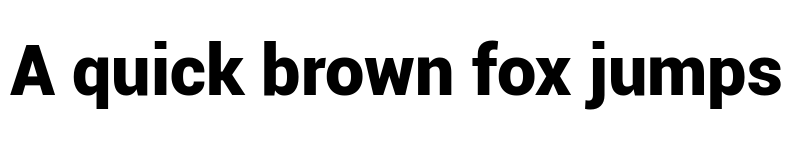 Preview of Roboto Black font