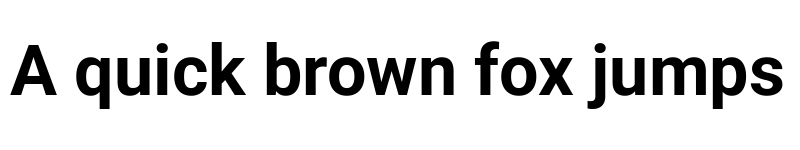 Preview of Roboto Bold font