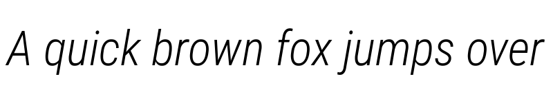 Preview of Roboto Condensed Light Italic font