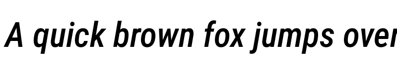 Preview of Roboto Condensed Medium Italic font