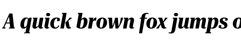 Preview of Roboto Serif 120pt Condensed Bold Italic font