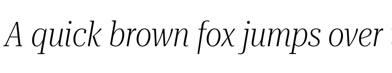 Preview of Roboto Serif 120pt Condensed ExtraLight Italic font