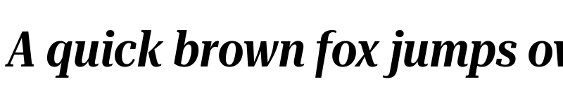 Preview of Roboto Serif 120pt Condensed SemiBold Italic font