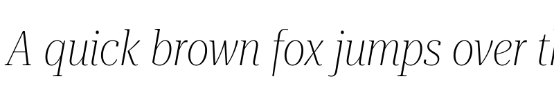 Preview of Roboto Serif 120pt Condensed Thin Italic font