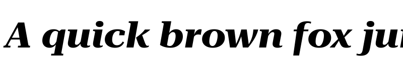 Preview of Roboto Serif 120pt Expanded Bold Italic font