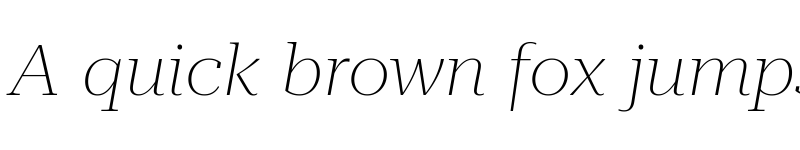 Preview of Roboto Serif 120pt Expanded Thin Italic font