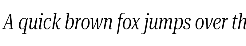 Preview of Roboto Serif 120pt ExtraCondensed Light Italic font
